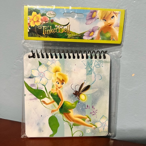 Disney Tinkerbell Fairies Mini Spiral Notebook 2009 New Sealed - Picture 3 of 16